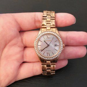 Authentic Citizen Gold Watch W/ Pearl Face Backing